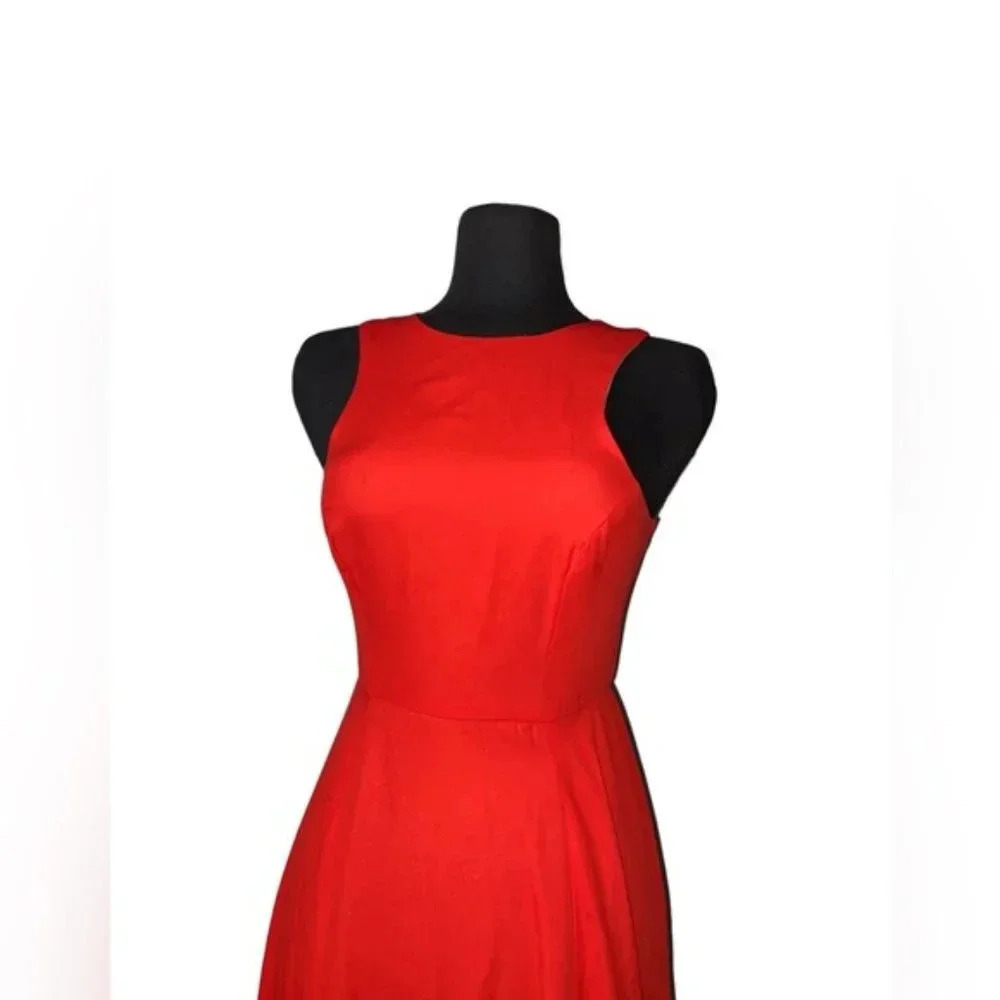 Naven Halter Sleeveless Red Maxi Dress - Picture 7 of 7
